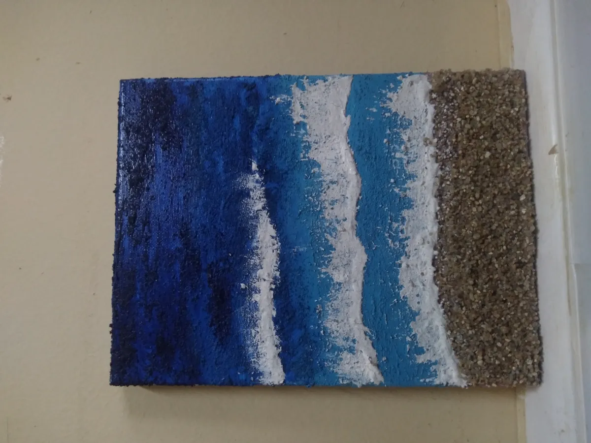 Cuadro "Marea azul"